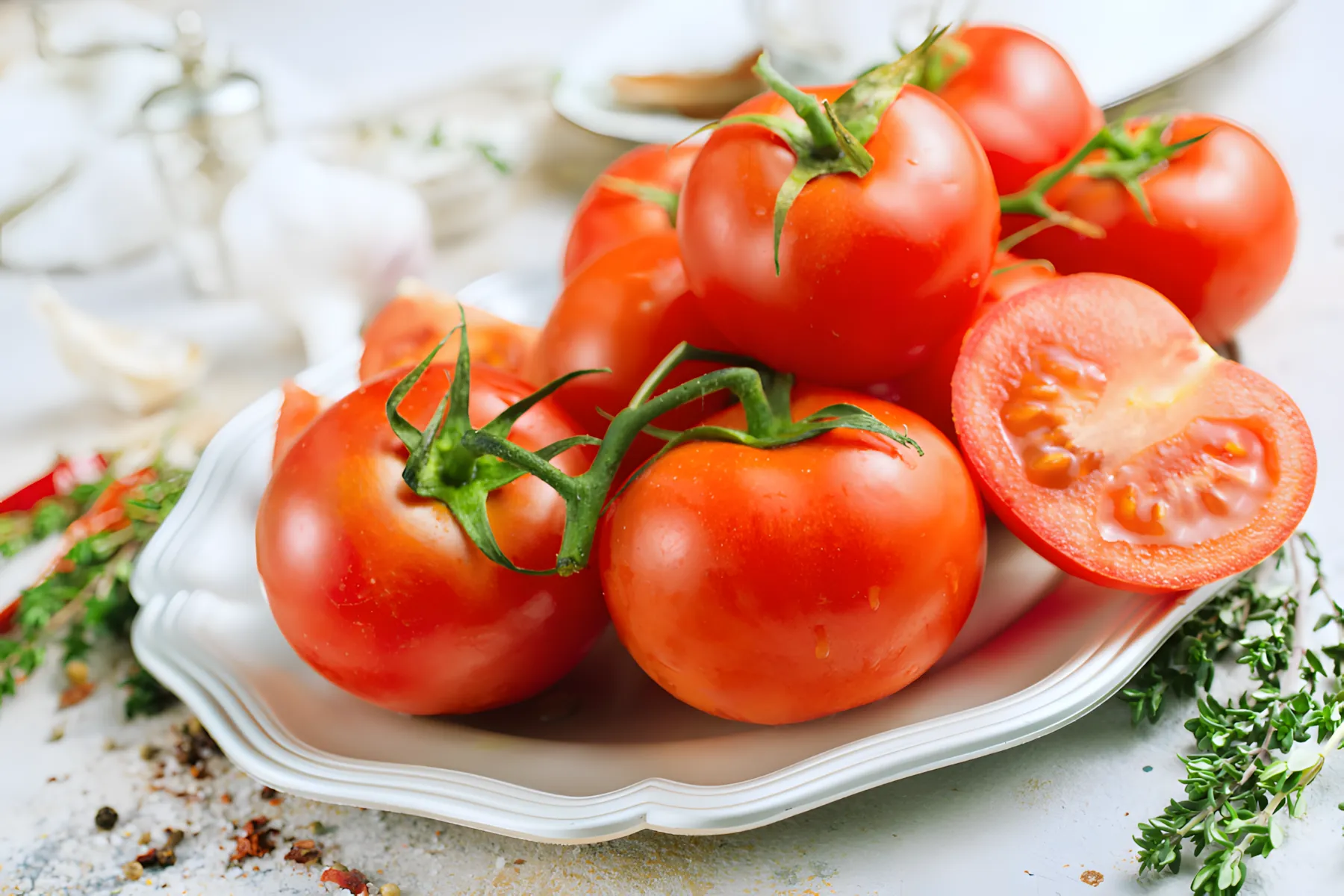 60 minutter og en lækker sommersnack er klar! Sådan tilberedes aromatiske syltede tomater