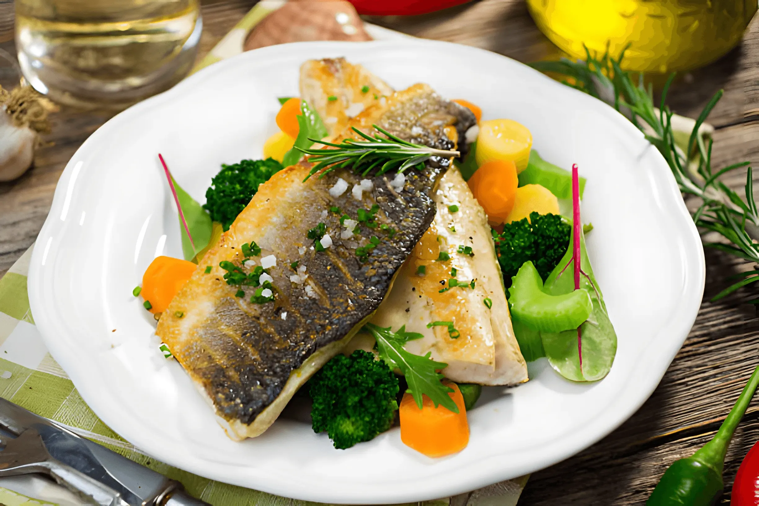 En ekstremt velsmagende ret! Mør fisk under grøntsagsmarinade! God både varm og kold!