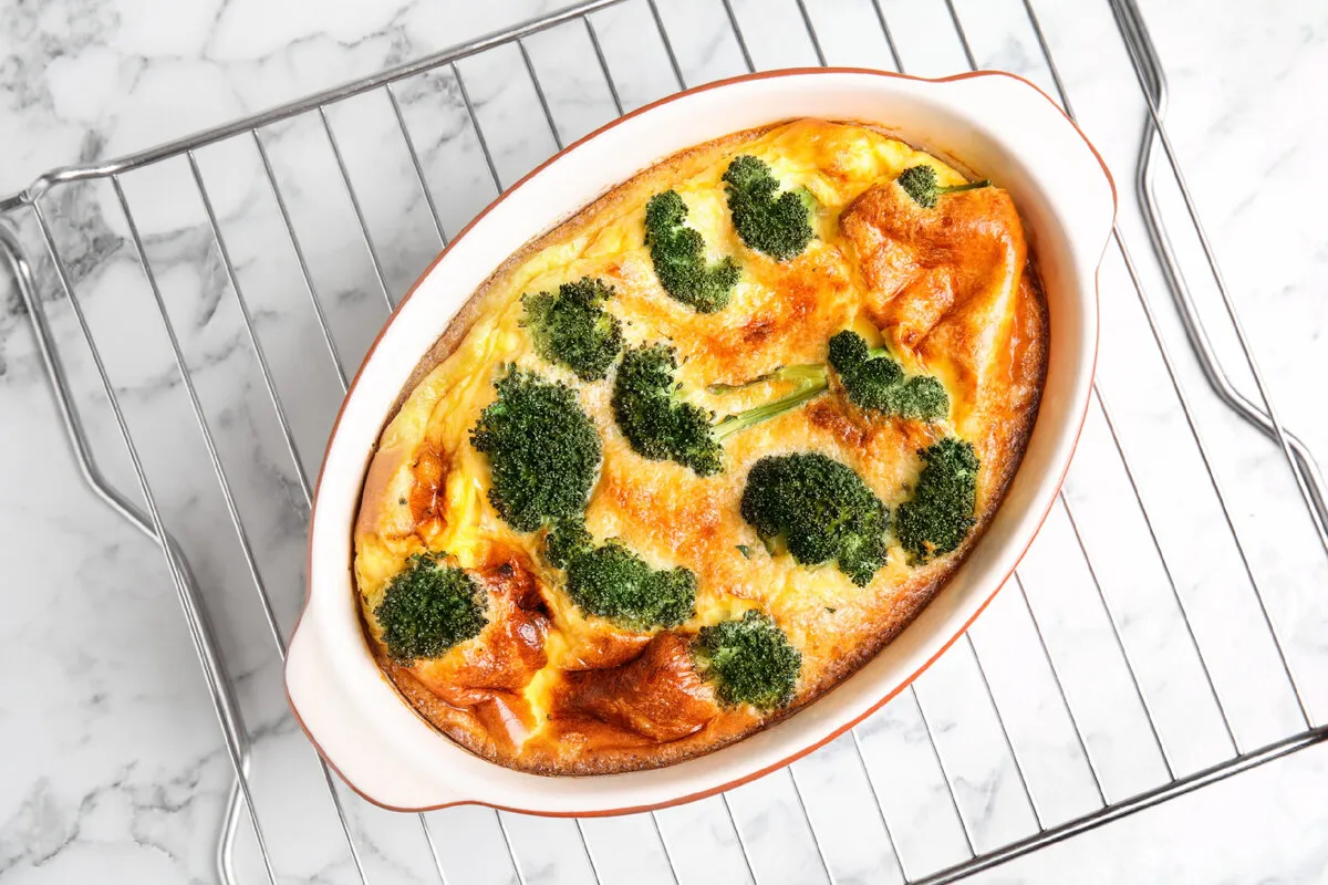 Fransk quiche med broccoli