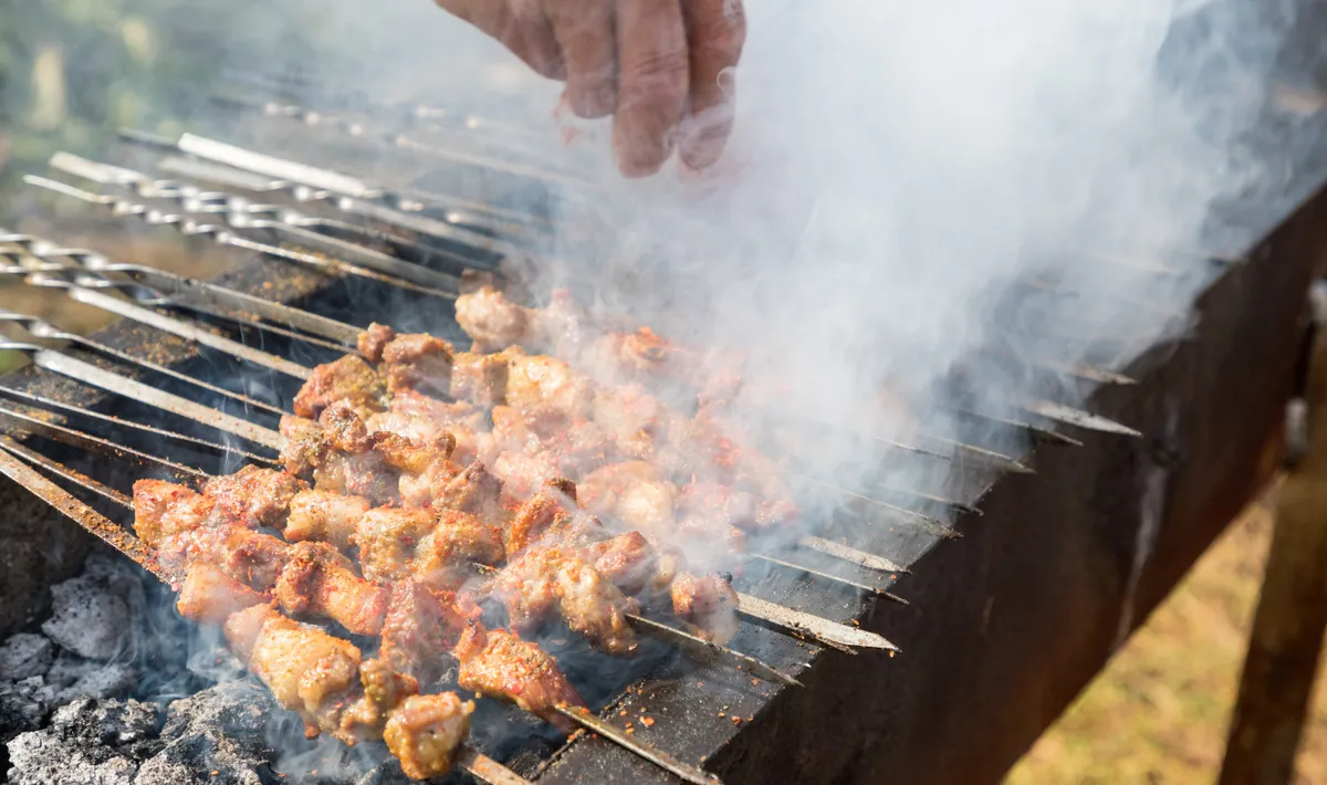 Sådan tilberedes lækker lamme-shish kebab uden at marinere på 10-15 minutter