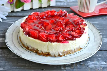 Jordbær-cheesecake